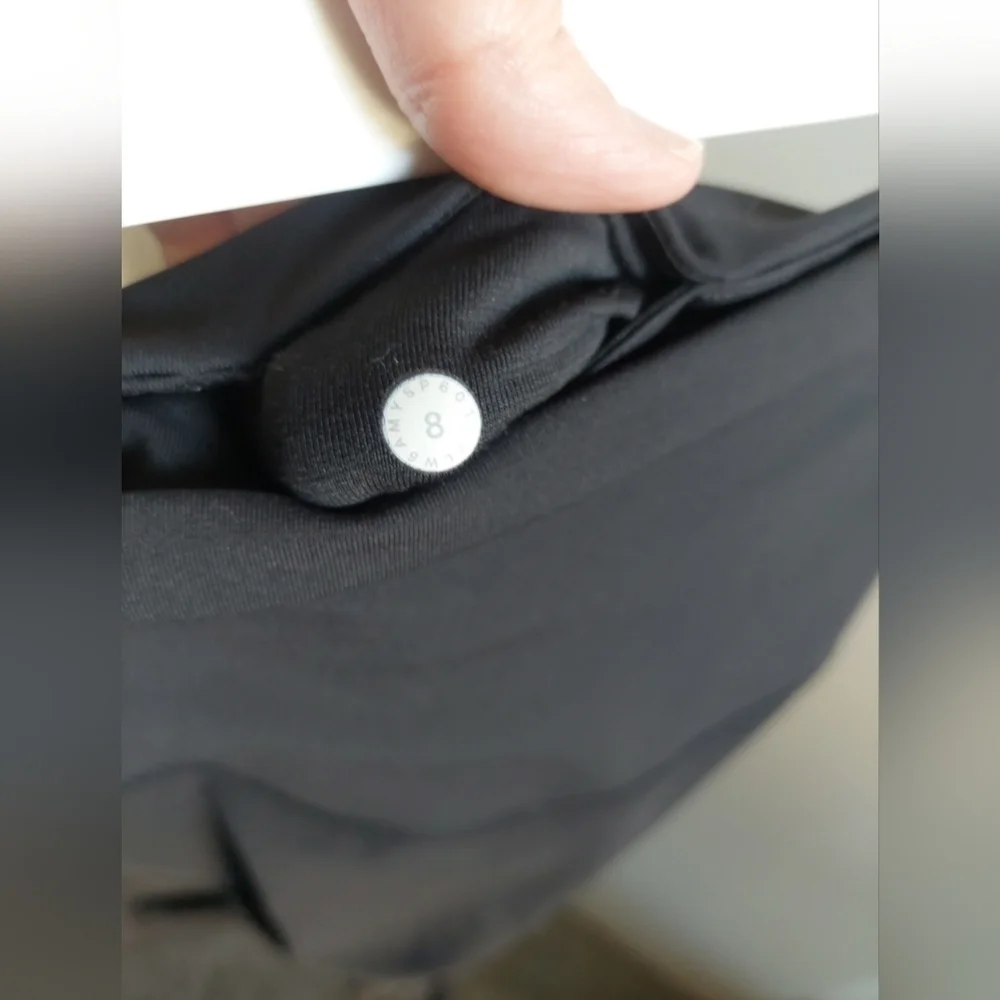 Lululemon all the right places crop legging black 8 Small Tear Along Seam.